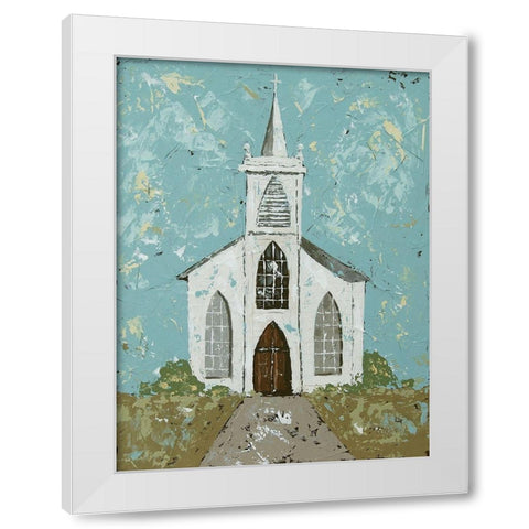 Blessed I White Modern Wood Framed Art Print by Reynolds, Jade