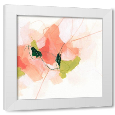 Citrus Facet I White Modern Wood Framed Art Print by Vess, June Erica