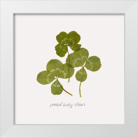 Pressed Clover II White Modern Wood Framed Art Print by Popp, Grace