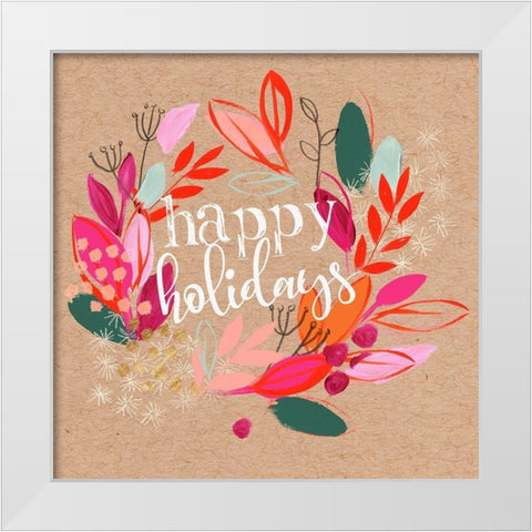 Crafty Christmas II White Modern Wood Framed Art Print by Parker, Jennifer Paxton