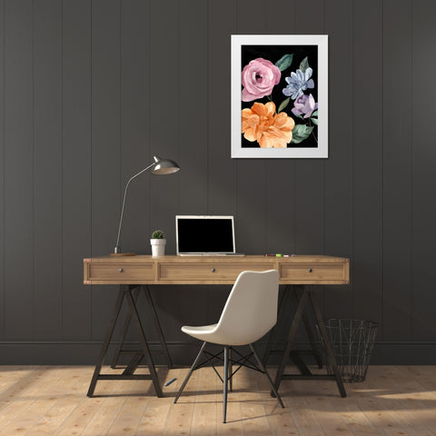 Twilight Blossom III White Modern Wood Framed Art Print by Warren, Annie