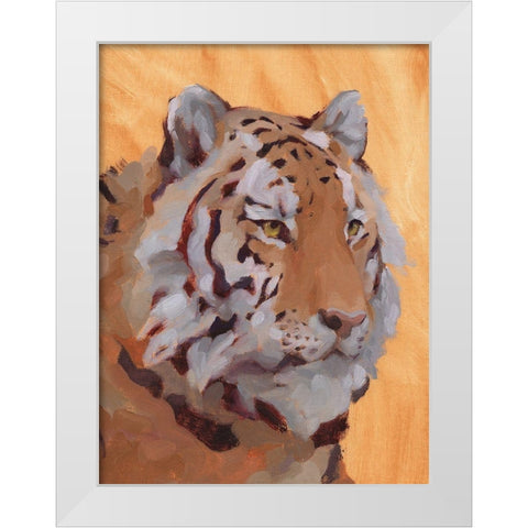 Lord of the Jungle I White Modern Wood Framed Art Print by Green, Jacob
