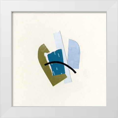 Bits and Pieces IV White Modern Wood Framed Art Print by Caroline, Emma