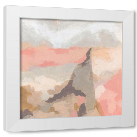 Rose Valley I White Modern Wood Framed Art Print by Vess, June Erica