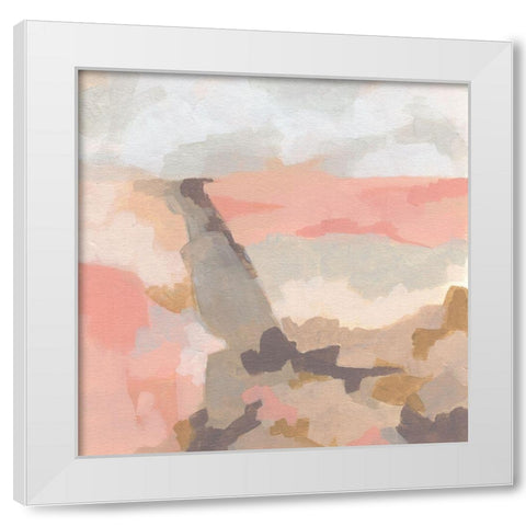 Rose Valley II White Modern Wood Framed Art Print by Vess, June Erica