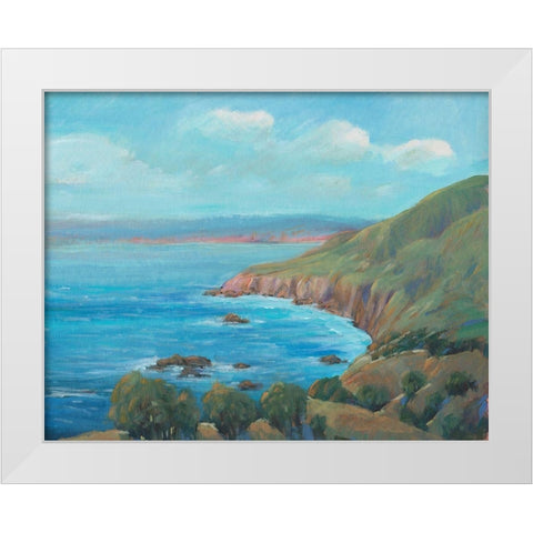 Rocky Coastline I White Modern Wood Framed Art Print by OToole, Tim