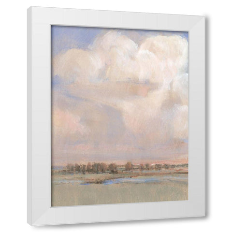 Billowing Clouds II White Modern Wood Framed Art Print by OToole, Tim
