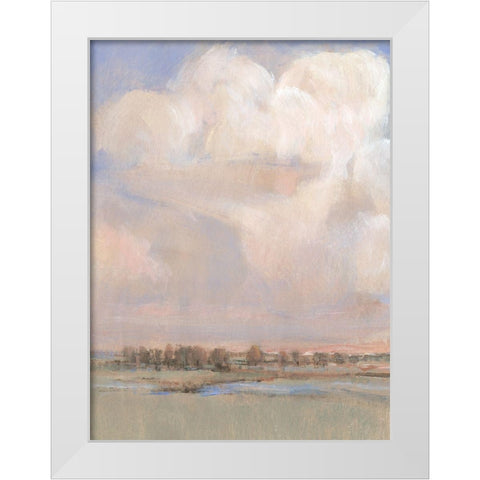 Billowing Clouds II White Modern Wood Framed Art Print by OToole, Tim