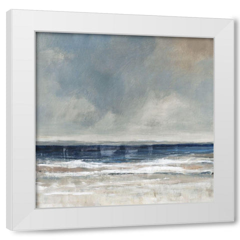 Embellished Distant Land I White Modern Wood Framed Art Print by OToole, Tim