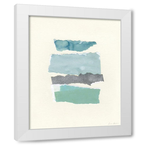 Seaside Color Study II White Modern Wood Framed Art Print by Caroline, Emma