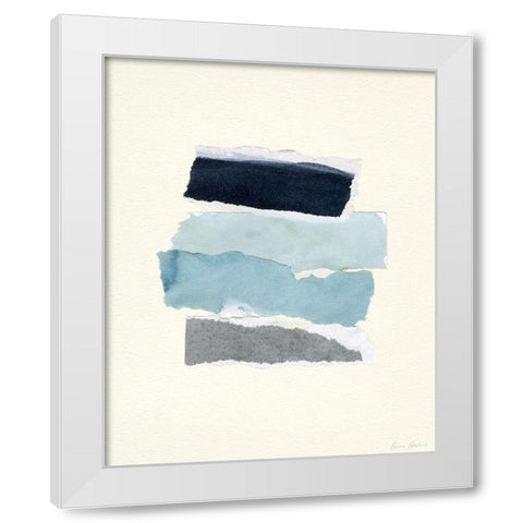 Seaside Color Study III White Modern Wood Framed Art Print by Caroline, Emma