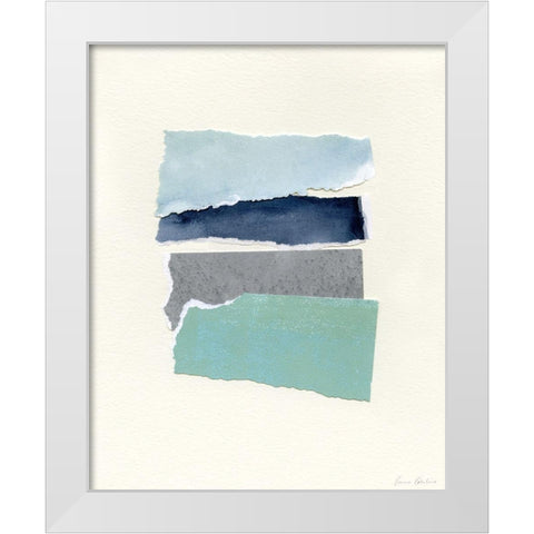 Seaside Color Study IV White Modern Wood Framed Art Print by Caroline, Emma