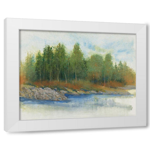 From the Banks I White Modern Wood Framed Art Print by OToole, Tim