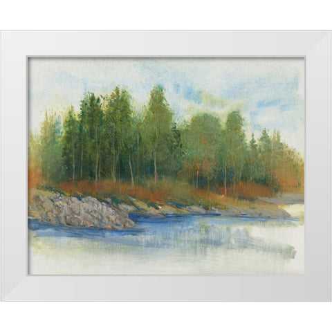 From the Banks I White Modern Wood Framed Art Print by OToole, Tim