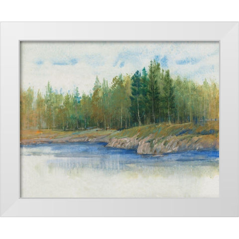 From the Banks II White Modern Wood Framed Art Print by OToole, Tim