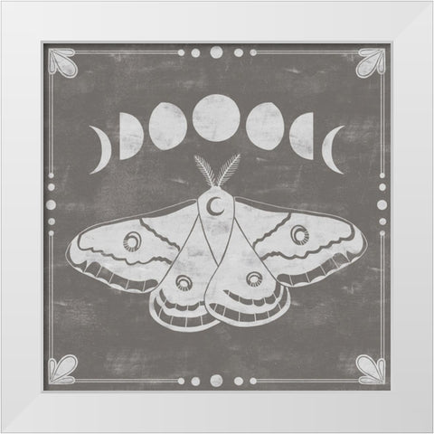 Hallowed Moon I White Modern Wood Framed Art Print by Popp, Grace