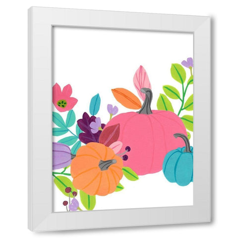 Bright Harvest I White Modern Wood Framed Art Print by Vess, June Erica