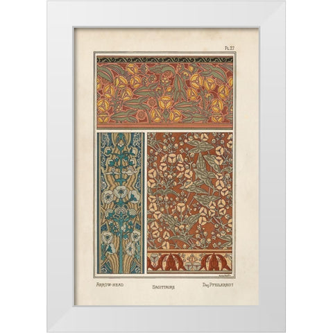 Nouveau Decorative II White Modern Wood Framed Art Print by Vision Studio