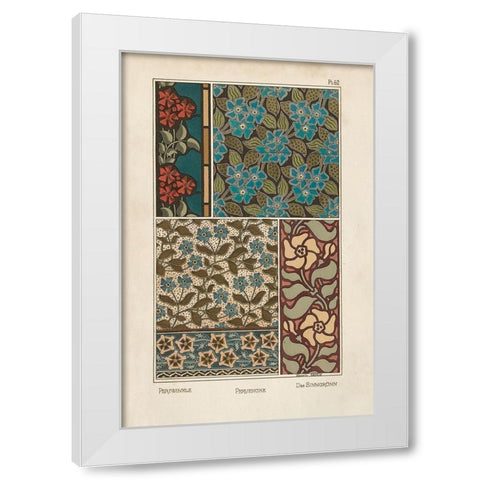 Nouveau Decorative XI White Modern Wood Framed Art Print by Vision Studio