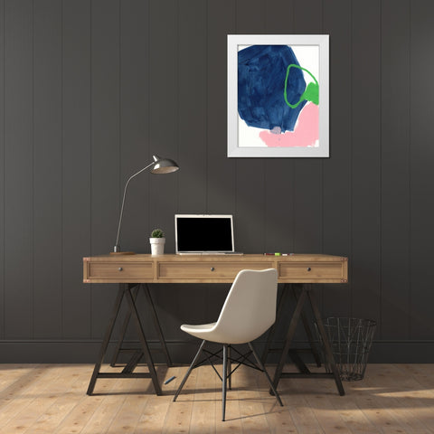 Dream Cycle I White Modern Wood Framed Art Print by Vess, June Erica