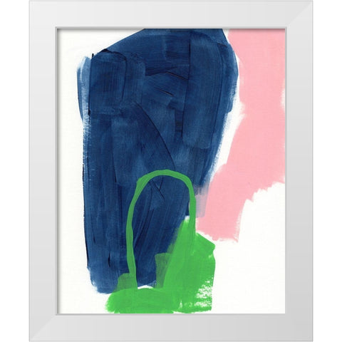 Dream Cycle IV White Modern Wood Framed Art Print by Vess, June Erica