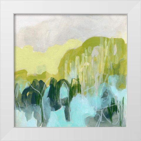 Marsh Crest II White Modern Wood Framed Art Print by Vess, June Erica