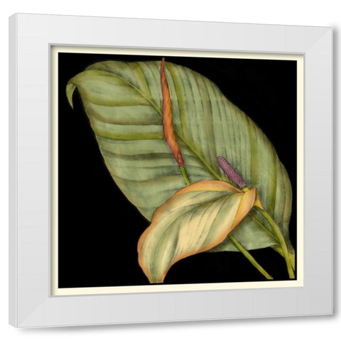 Graphic Tropicals II White Modern Wood Framed Art Print by Goldberger, Jennifer