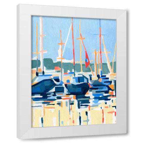 Marina Interpretation I White Modern Wood Framed Art Print by Caroline, Emma