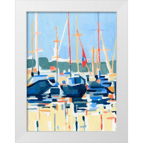 Marina Interpretation I White Modern Wood Framed Art Print by Caroline, Emma