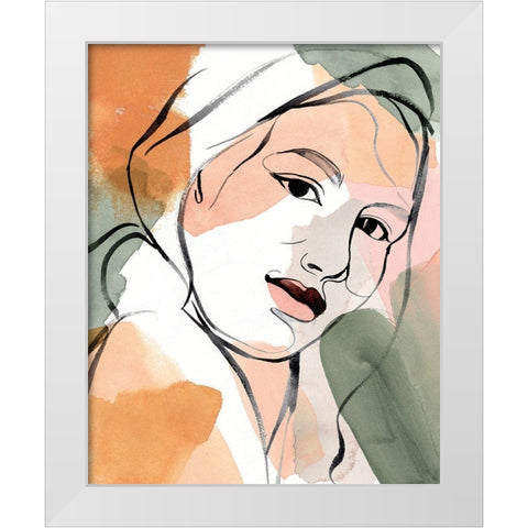 Earthly Angels I White Modern Wood Framed Art Print by Warren, Annie