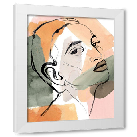 Earthly Angels IV White Modern Wood Framed Art Print by Warren, Annie