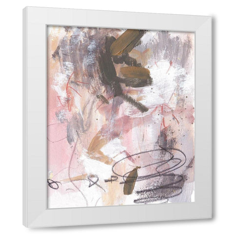 Whispering Dawn I White Modern Wood Framed Art Print by Wang, Melissa