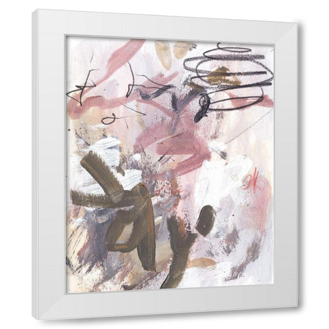 Whispering Dawn IV White Modern Wood Framed Art Print by Wang, Melissa