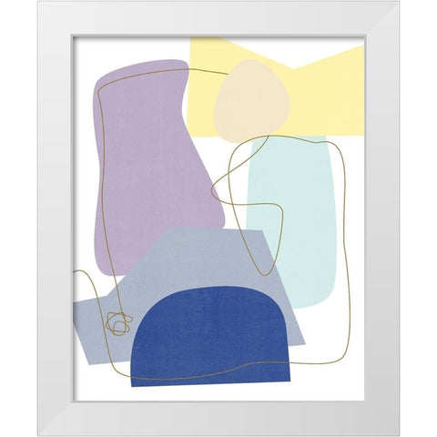 Luminous Bay II White Modern Wood Framed Art Print by Wang, Melissa