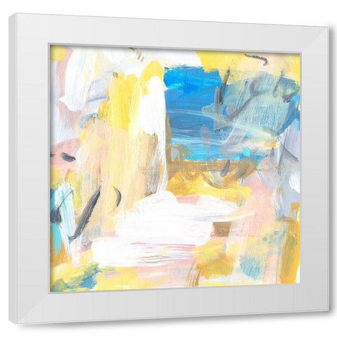 Yellow Sky II White Modern Wood Framed Art Print by Wang, Melissa