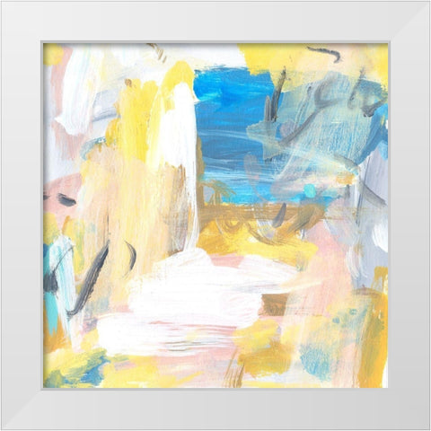 Yellow Sky II White Modern Wood Framed Art Print by Wang, Melissa