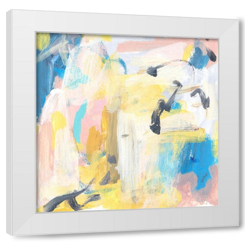 Yellow Sky III White Modern Wood Framed Art Print by Wang, Melissa