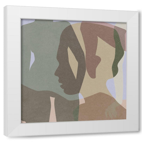 Stories In Between IV White Modern Wood Framed Art Print by Wang, Melissa