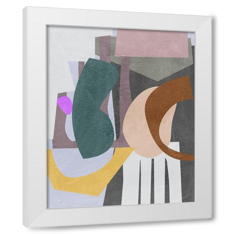 City Shades II White Modern Wood Framed Art Print by Wang, Melissa