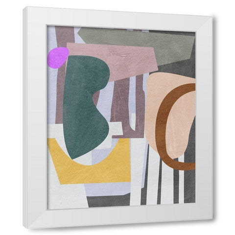 City Shades IV White Modern Wood Framed Art Print by Wang, Melissa