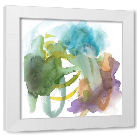 Turquoise Bay VI White Modern Wood Framed Art Print by Wang, Melissa