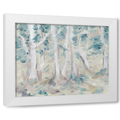 Misty Autumn Forest I White Modern Wood Framed Art Print by Wang, Melissa