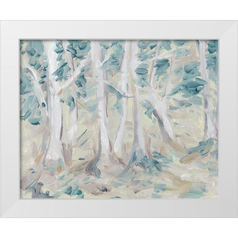 Misty Autumn Forest I White Modern Wood Framed Art Print by Wang, Melissa