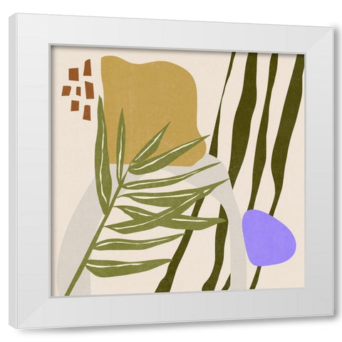 Far Away Place VI White Modern Wood Framed Art Print by Wang, Melissa