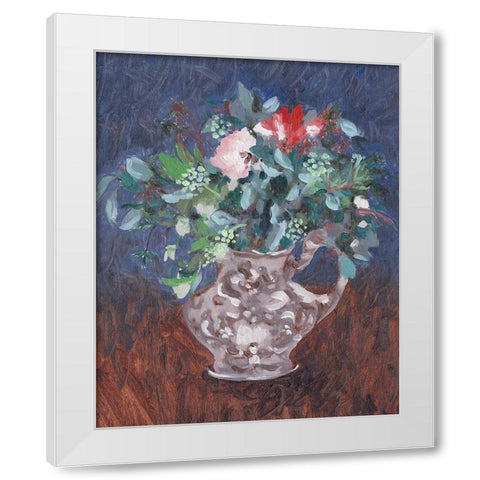 Night Bouquet I White Modern Wood Framed Art Print by Wang, Melissa