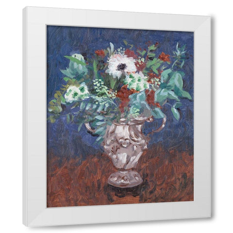 Night Bouquet II White Modern Wood Framed Art Print by Wang, Melissa