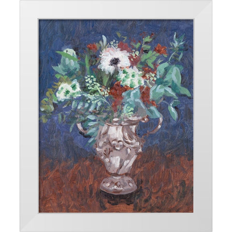 Night Bouquet II White Modern Wood Framed Art Print by Wang, Melissa