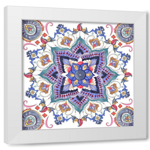 Mandala Meditation VI White Modern Wood Framed Art Print by Wang, Melissa