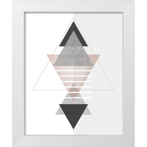 Marbled Deco III White Modern Wood Framed Art Print by Balbuena, Sabrina