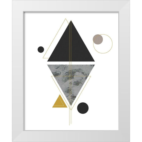 Marbled Deco VI White Modern Wood Framed Art Print by Balbuena, Sabrina